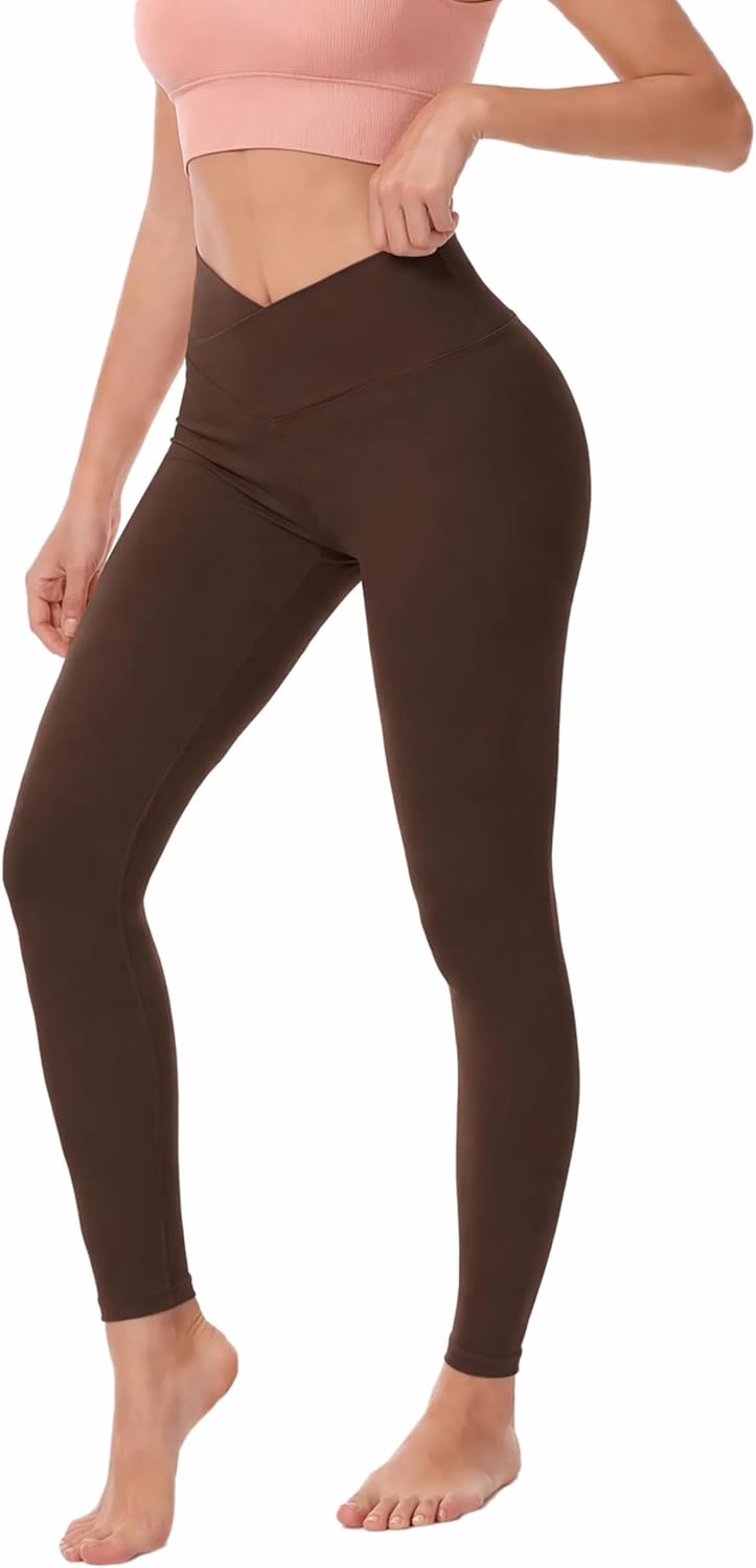 CNJXJCD Crossover Waist Leggings