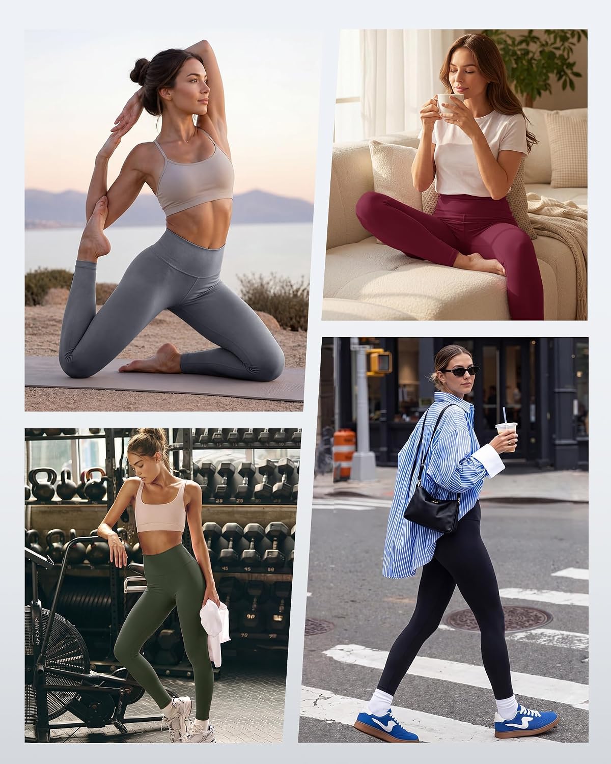 NexiEpoch 4 Pack High Waisted Leggings